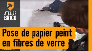 Pose de papier peint en fibres de verre  Atelier brico HORNBACH [upl. by Refinney]