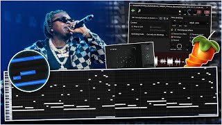 How To Make Simple Dark Bouncy Beats For Gunna  FL Studio 20 Tutorial [upl. by Etteluap179]