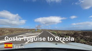 ROAD TRIP Spain  Driving from Costa Teguise to Stunning ORZOLA in 4K [upl. by Allehcram]