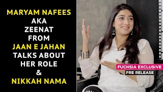 Maryam Nafees on Working Experience with Hamza Ali Abbasi amp Ayeza Khan in Jaan e Jahan  Pre Release [upl. by Palila]