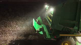 West Texas Cotton Harvest drone footage John Deere CP690 Picker [upl. by Oirramed]