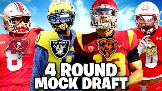 4 ROUND 2024 NFL MOCK DRAFT [upl. by Allix]