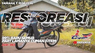 RESTORASI YAMAHA T 105E Crypton 1996  Seperti Motor Baru keluar Deller [upl. by Zeni]