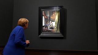 Vermeer in mostra a Dresda svelato il dipinto nascosto [upl. by Yarrum]