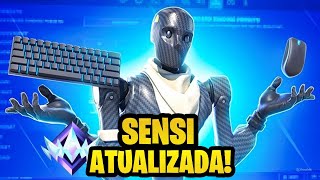 ATUALIZOU A MELHOR CONFIGURAÇÃO e SENSIBILIDADE de FORTNITE para MOUSE e TECLADO do CAPÍTULO 5 PC [upl. by Christoph]