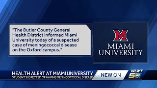 Health officials Suspected case of meningococcal disease in Miami University student [upl. by Des]