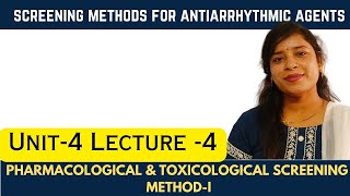 Screening Methods for Antiarrhythmic Agents  Aconitine Antagonism In Rats  guidepharmaline [upl. by Renelle]