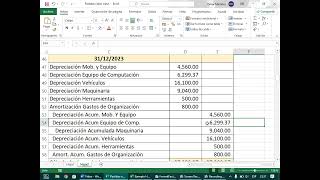 Partidas DepreciacionesCuentas Incobrables [upl. by Aramenta]