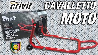 Cavalletto Alza Moto Crivit Anteriore o Posteriore Conviene a 35 € [upl. by Derril4]