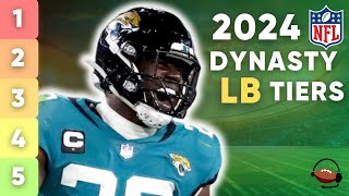 UPDATED Top 24 Dynasty LB Rankings with Tiers  IDP Fantasy Football 2024 [upl. by Ardenia]