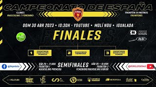 FINALES  Campeonato de España de Clubes Frontón 30 metros de Frontenis 2023 [upl. by Gross977]