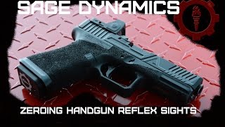 Zeroing Handgun Reflex Optics [upl. by Weibel]