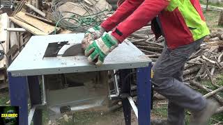 Cutting Firewood with Einhell table saw [upl. by Ruthie]