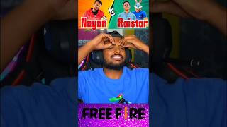 Nayan Lagent Vs Raistar Lagent 🔥😱 tranding gaming ytshort freefire [upl. by Eilarol]