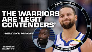 LEGIT TITLE CONTENDERS 🗣️ Perk has high praise for the Warriors  NBA Countdown [upl. by Powel]