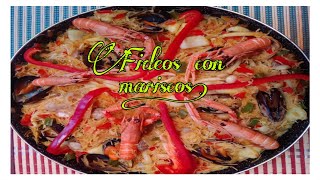 FIDEOS CON MARISCOS SPANISH STYLE  HOW TO MAKE NOODLES WITH SEAFOODS  SPICEFUL COOKING [upl. by Pitt202]