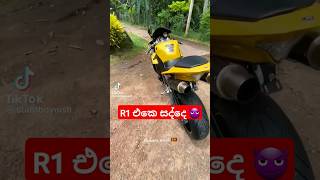 එයාගෙ සද්දෙ 😈 r1 automobile srilanka yamahar1 slbikes bikevideo japanbike stunt coking bus [upl. by Tanya]