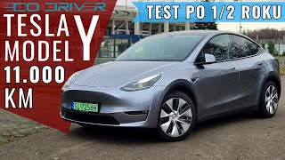 Tesla Model Y Long Range  TEST PL 12  Po 7 miesiącach i 11000 km  44 do setki  75 kWh [upl. by Alo]