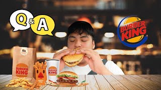 BURGER KING MUKBANG  QampA [upl. by Mani]