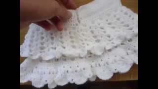 Crochet Tutorial  White Summer Dress 0  6 years old girl  part2 [upl. by Ahouh]