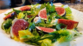 Fig Salad with goat cheese Feign salat [upl. by Yahiya962]