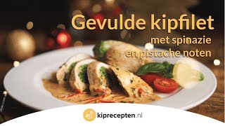 Gevulde kipfilet  Kipreceptennl Ideaal als Kerstdiner [upl. by Jumbala]