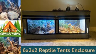 Setting Up a 6x2x2 Reptile Tents Enclosure by Danny Bowlin [upl. by Kcirdneked]