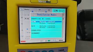 GE Versamed ivent Ventilator Modes [upl. by Anialem]