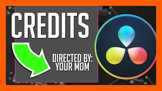 How to Make Scrolling Movie Credits in Resolve 16 [upl. by Moyer]