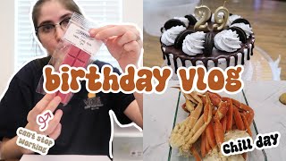 BIRTHDAY VLOG 🎉 crab boil chill day  cant stop working even if i wanted to [upl. by Eelanej]