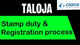 Stamp duty and registration process  Taloja secretor 36  CIDCO housing lottery [upl. by Rondi]