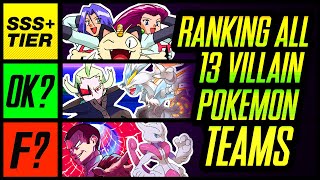 I Ranked ALL 13 Pokemon Villainous Teams  Mr1upz [upl. by Beutler169]