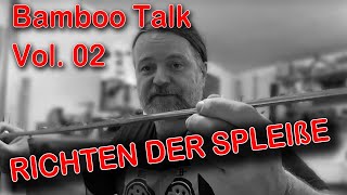 BambooTalk 02  Richten von Bambus Spleißen zum Bau von Fliegenruten Bambooflyrod Gespließtenbau [upl. by Atteynod]