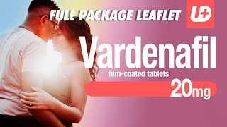 VARDENAFIL 20 mg  Full package leaflet how to use dose warnings side effects [upl. by Atnovart]