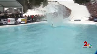 A double back flip highlights 2023 Slush Cup [upl. by Lodhia]