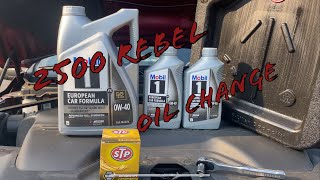 2023 Ram 2500 Rebel 64 Hemi Oil Change [upl. by Etessil]