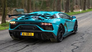 Supercars Accelerating  CRAZY Gintani SVJ NLargo S F12 iPE GT3 RS Huracan STO Akrapovic GT3 [upl. by Jews]