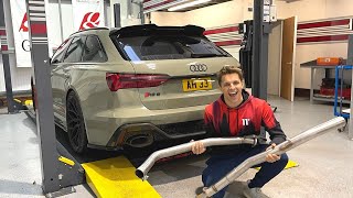 CREATING THE WORLDS LOUDEST AUDI RS6 AVANT [upl. by Arimay]