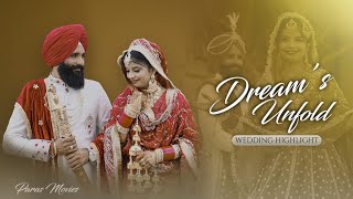 BEST WEDDING HIGHLIGHT 2024  CHARANPREET WEDS GURSITAL  PARAS MOVIES DUNEKEMOGA [upl. by Noillimaxam]