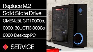 Replace M2 Solid State Drive  OMEN 25L GT110000a GT110000i 30L GT130000a GT130000i  HP [upl. by Hoehne978]