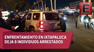 Enfrentamiento entre policías y civiles armados en Ixtapaluca [upl. by Katzir101]