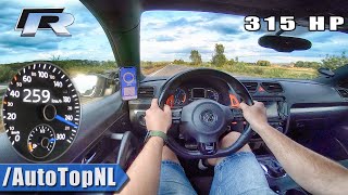 VW Scirocco R 20 TSI 315HP TOP SPEED on AUTOBAHN by AutoTopNL [upl. by Summons276]