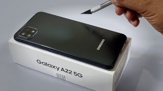 Samsung A22 5G Unboxing amp Camera Test  Black Colour  Retail Unit [upl. by Orodisi50]