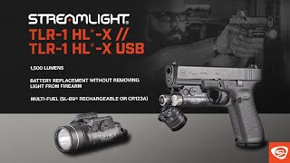 Streamlight TLR1 HL®X 1500Lumen MultiFuel Weapon Light [upl. by Kassity222]