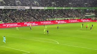 20241020 VfL Wolfsburg  SW Werder Bremen 24  Tor zum 12 Felix Agu [upl. by Naji]