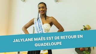 Jalylane Maës 3e Dauphine Miss France 2024 est de retour en Guadeloupe [upl. by Christa950]