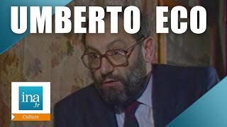 Umberto Eco  prix Medicis étranger 1982  Archive INA [upl. by Ddal]