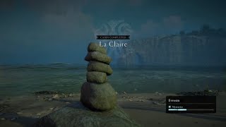 La Claire Cairn Stone Puzzle  AC Valhalla The Siege of Paris [upl. by Rabah]