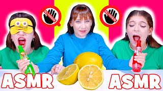 ASMR Eating Sounds No Hands VS No Food VS Closed Eyes Mukbang [upl. by Leighland787]