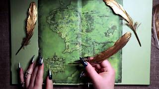 ASMR The Lord of the Rings Book Page Turning Gentle Tapping Tracing 📒 Whispering amp Inaudible [upl. by Mook924]